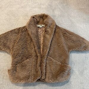 Jolt brown Faux fur jacket XS